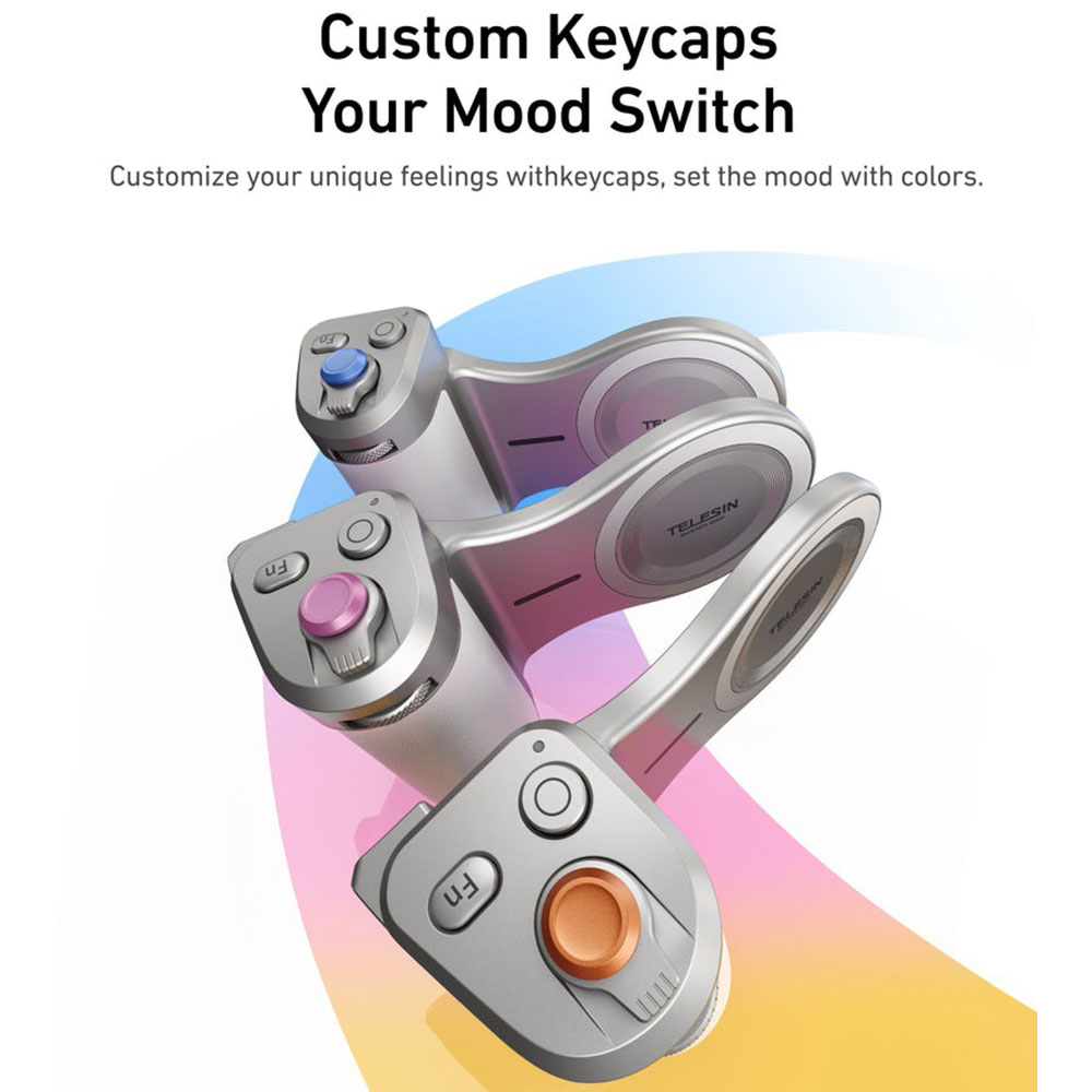 TELESIN Master Grip Ultimate Magnetic Camera Grip with Wireless Charge - P5-MP-003WH Gambar produk TELESIN Master Grip Ultimate Magnetic Camera Grip with Wireless Charge - P5-MP-003WH