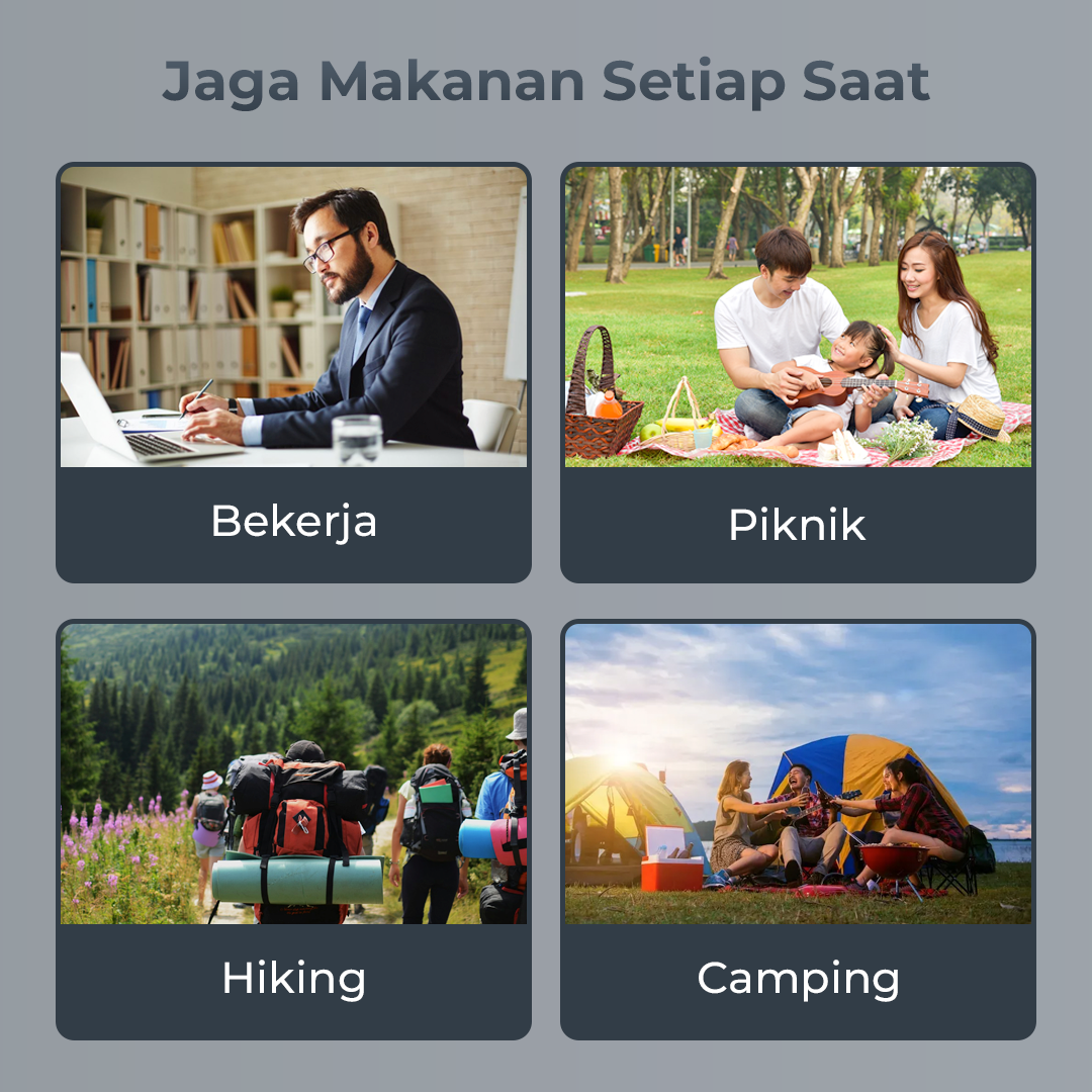 Sharldin Tas Bekal Tahan Panas Dingin Aluminium Foil Insulated Bag - H25 Gambar produk Sharldin Tas Bekal Tahan Panas Dingin Aluminium Foil Insulated Bag - H25