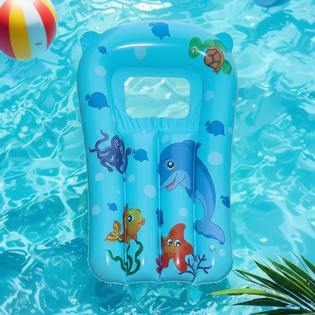 BUBBLO Pelampung Renang Anak Inflatable Water Float Mattress PVC - V025 Gambar produk BUBBLO Pelampung Renang Anak Inflatable Water Float Mattress PVC - V025