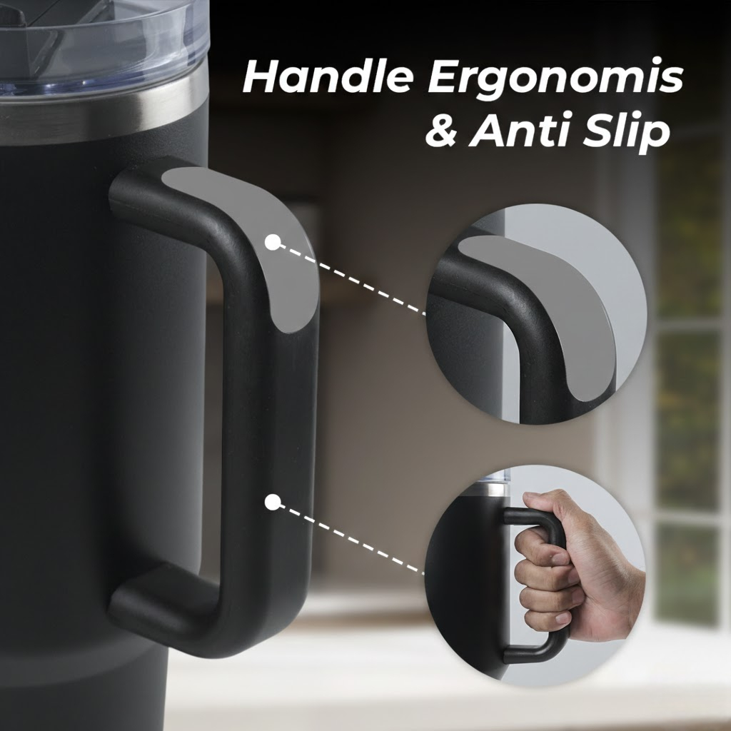 TLXT Botol Minum Tumbler Air Panas Dingin Straw Flask BPA Free 1.2L - YS-9388 Gambar produk TLXT Botol Minum Tumbler Air Panas Dingin Straw Flask BPA Free 1.2L - YS-9388