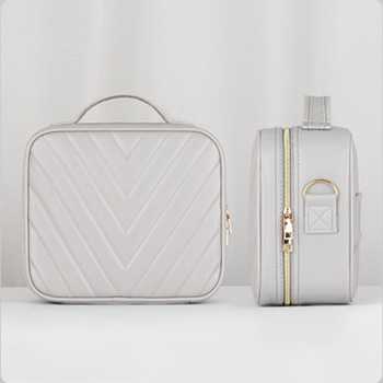 SNU Tas Organizer Make Up Kosmetik with Mirror and Light 26x23x12cm - F350