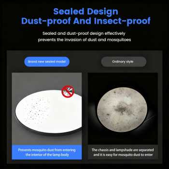 Gambar produk HEGE Lampu Plafon LED Ceiling Light Dimmable 3in1 Color 22cm 18W - M220