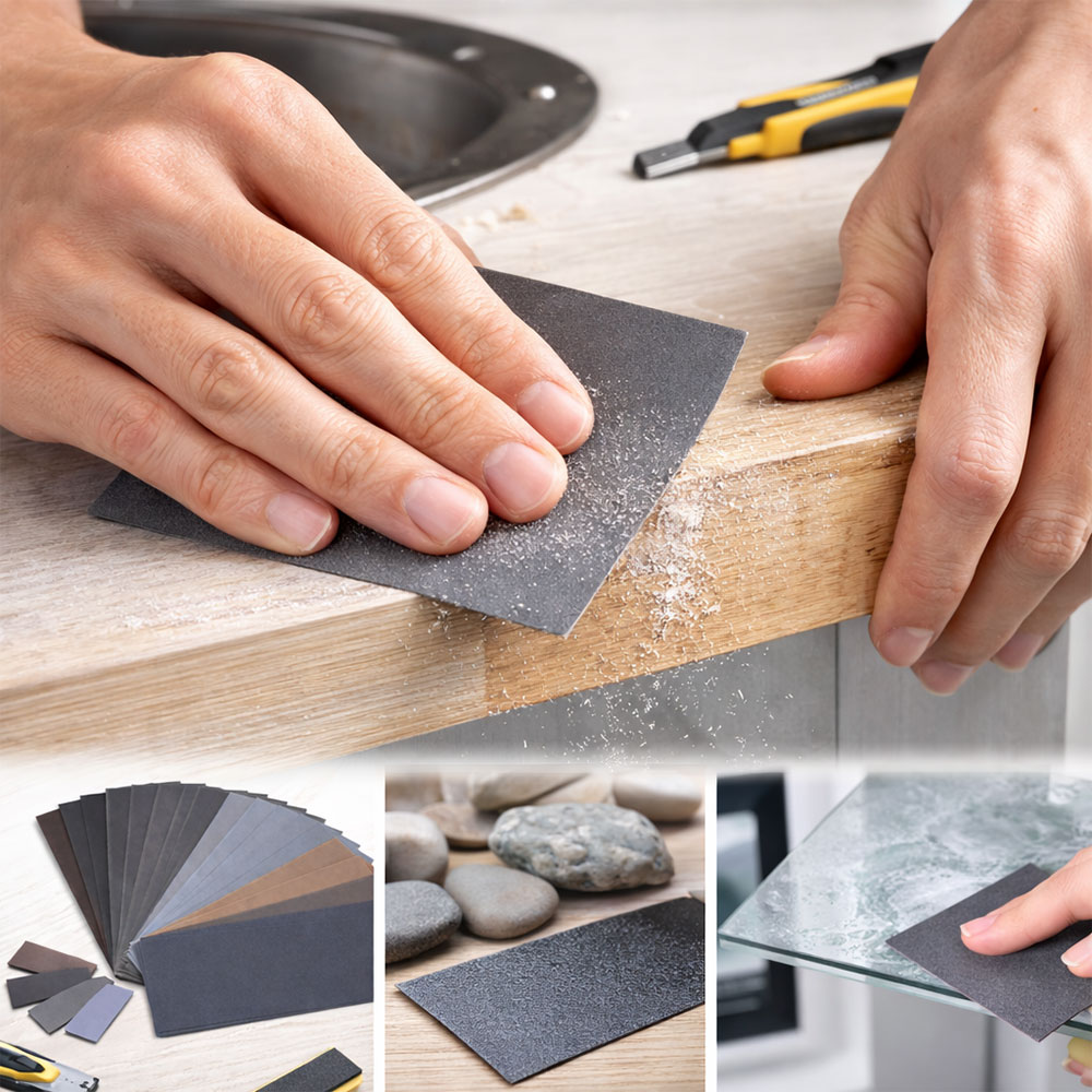 BAISDY Kertas Amplas Sandpaper Carbide Set Grit Wet Dry 76x140mm - CW70 Gambar produk BAISDY Kertas Amplas Sandpaper Carbide Set Grit Wet Dry 76x140mm - CW70