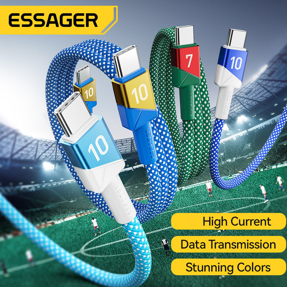 Gambar produk ESSAGER Kabel Data USB Type A to Type C Multifungsi Fast Charging 7A 2M - EXCT-ZQ