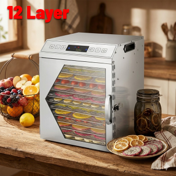 Taffware Mesin Pengering Makanan Food Dehydrator Touch Panel - LT65