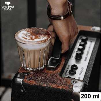 One Two Cups Gelas Kaca Aesthetic Kopi Espresso Latte Bomber Glass - SN502