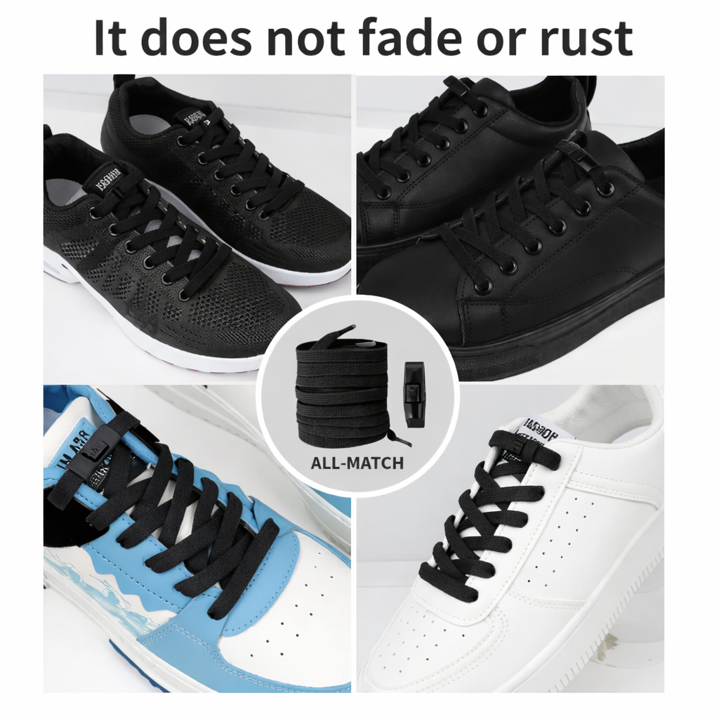 Zshare Tali Sepatu Elastis Lazy No Tie Elastic Shoe Lace 1m 1 Pair - T20 Gambar produk Zshare Tali Sepatu Elastis Lazy No Tie Elastic Shoe Lace 1m 1 Pair - T20