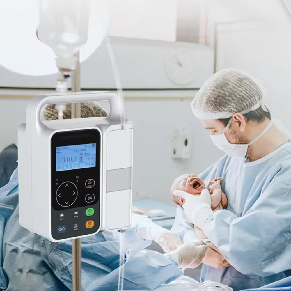 TaffOmicron Pompa Infus Elektrik Infusion Pump 1200mL/h 1000 Data - IP3 Gambar produk TaffOmicron Pompa Infus Elektrik Infusion Pump 1200mL/h 1000 Data - IP3