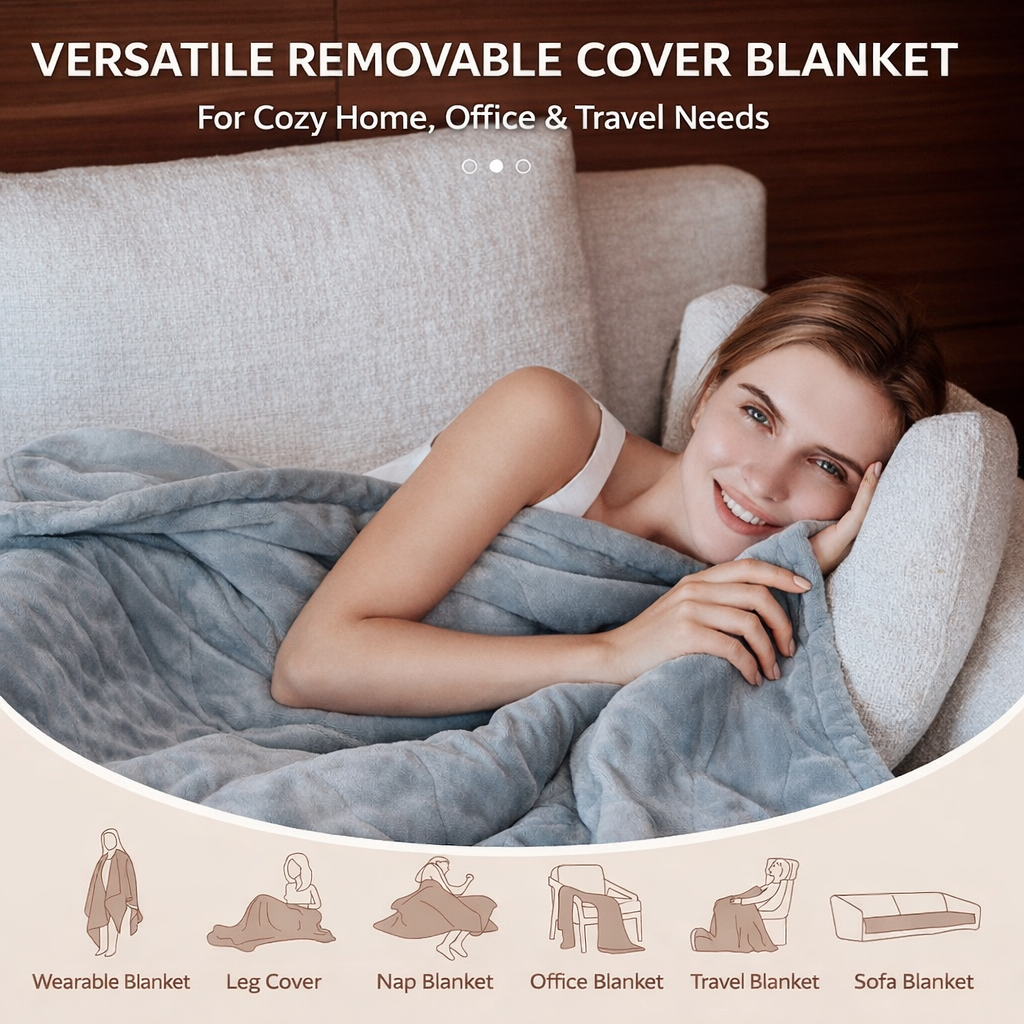 Qindao Selimut Elektrik Adjustable Temperature Timer 160x130cm 85W - TK160 Gambar produk Qindao Selimut Elektrik Adjustable Temperature Timer 160x130cm 85W - TK160