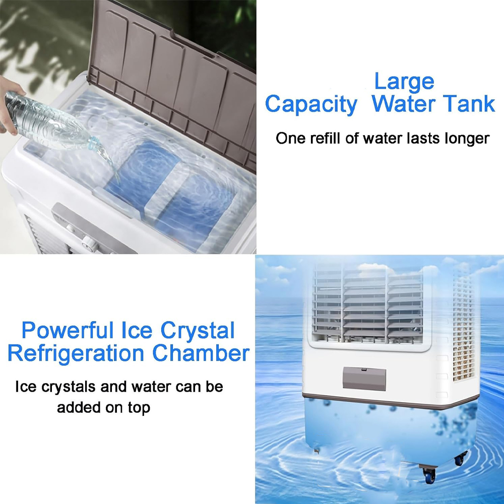 TaffHOME Air Cooler Industrial Evaporative 3 Speed 8.5m/s 110W 45L - YR-50R Gambar produk TaffHOME Air Cooler Industrial Evaporative 3 Speed 8.5m/s 110W 45L - YR-50R