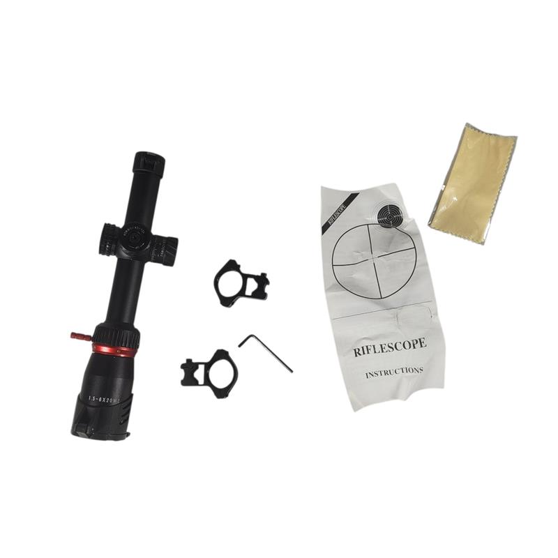 Eyebre Rifle Tactical Scope Hunting Crosshair Magnification 1.5-6x20mm - 1.5-6x20 LPVO Gambar produk Eyebre Rifle Tactical Scope Hunting Crosshair Magnification 1.5-6x20mm - 1.5-6x20 LPVO