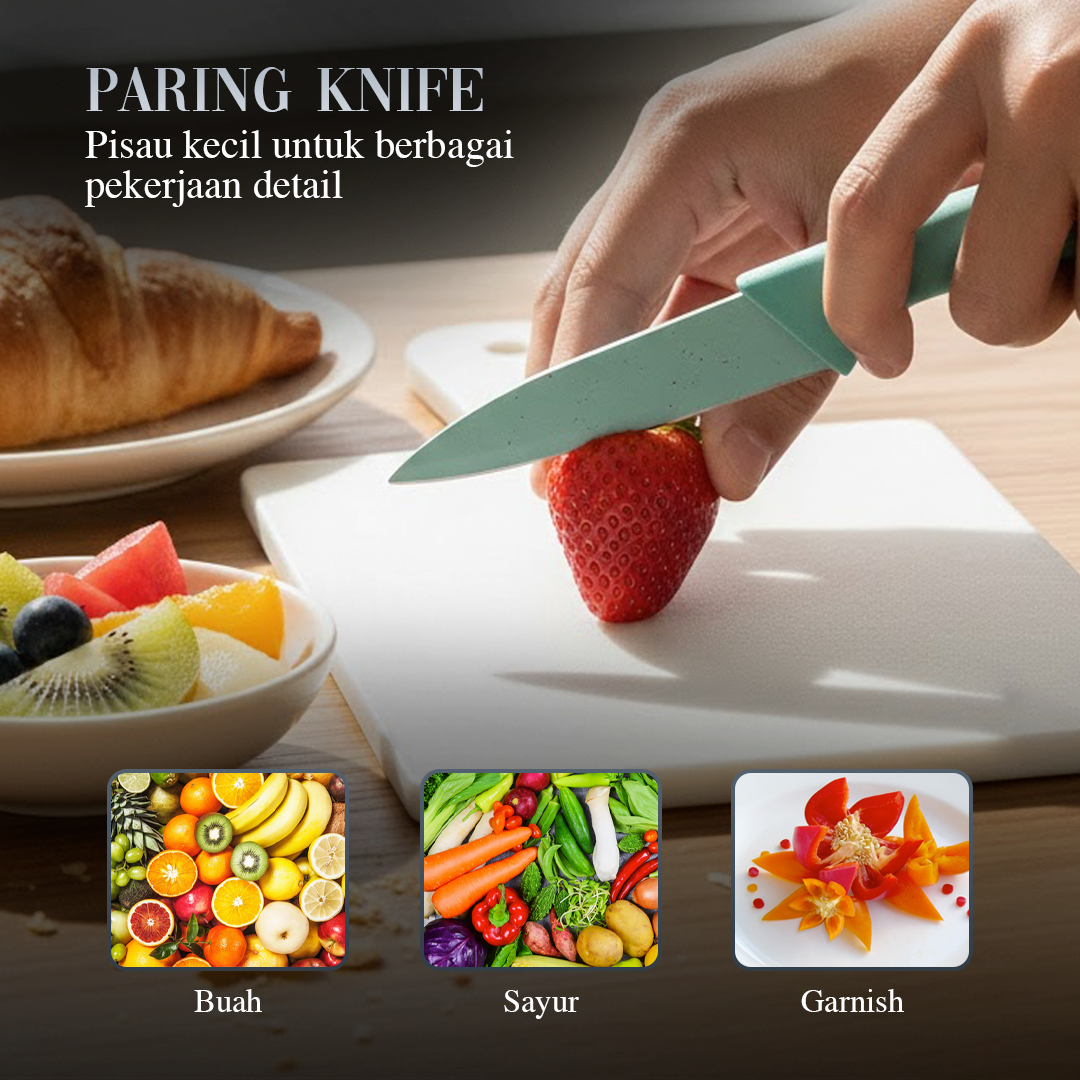 EVDRTVERH Set Pisau Dapur 6in1 Gunting Peeler Stainless Steel - ER-0278 Gambar produk EVDRTVERH Set Pisau Dapur 6in1 Gunting Peeler Stainless Steel - ER-0278