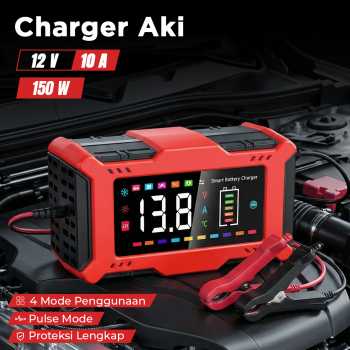 ReUni Charger Aki Mobil Motor Lithium Intelligent 7 Stage Charging - 12V10A