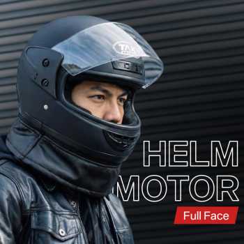 TAK Helm Motor Listrik Elektrik Full Face Anti Fog Doff - TA237