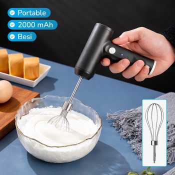 BTH Mixer Tangan Mini Electric Whisk Wireless Multi Function - BTH12