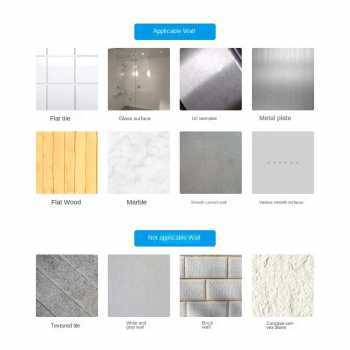 Gambar produk LEVO Cermin Akrilik DIY Bathroom Mirrors Acrylic Wall Decorations 15cm - L02