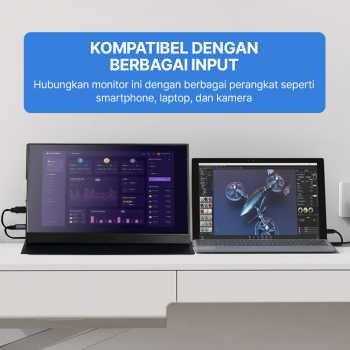 Gambar produk Taffware Portable Monitor Touchscreen 15.6 Inch IPS FHD 60Hz Type C - 1560MTSB