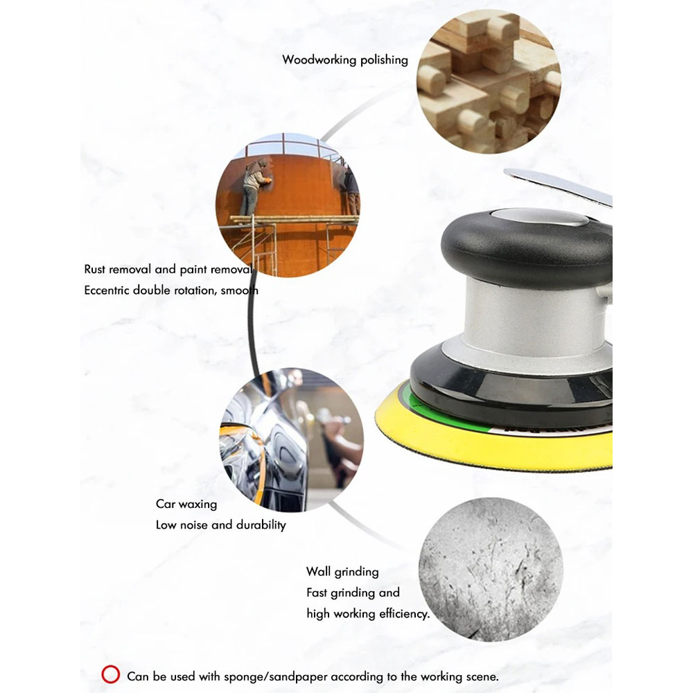 Keenso Mesin Amplas Angin Air Orbital Sander Pneumatic Round 5 Inch - BG-125D Gambar produk Keenso Mesin Amplas Angin Air Orbital Sander Pneumatic Round 5 Inch - BG-125D