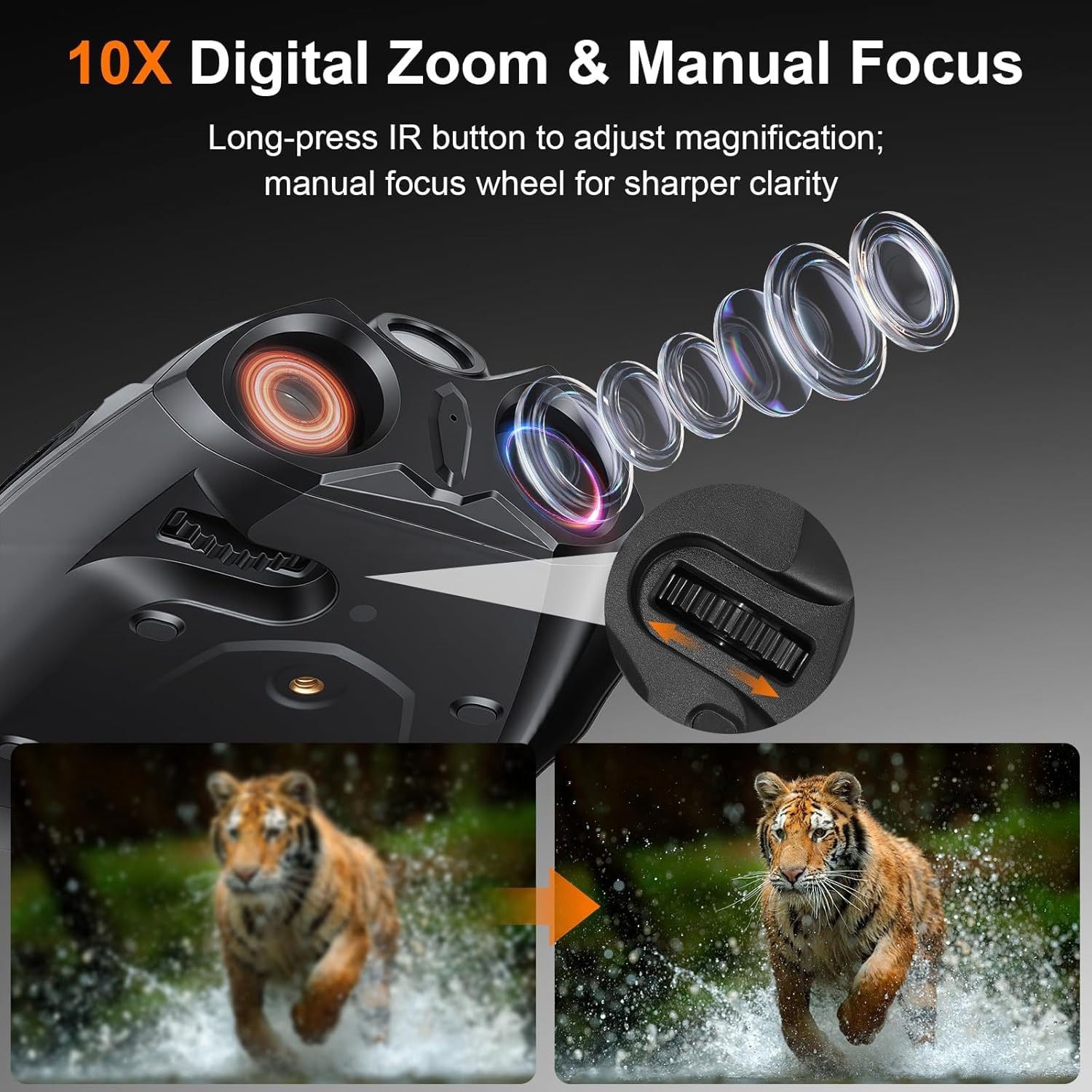 SKYBASIC Teropong Binocular Night Vision 10x Zoom 4K 4 Inch 5000mAh - Z10 Gambar produk SKYBASIC Teropong Binocular Night Vision 10x Zoom 4K 4 Inch 5000mAh - Z10