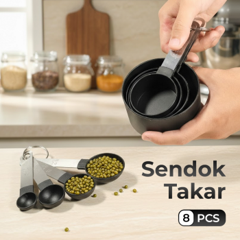 SPOSI Sendok Takar Ukur Cup Measuring Spoon 8 PCS - CF008
