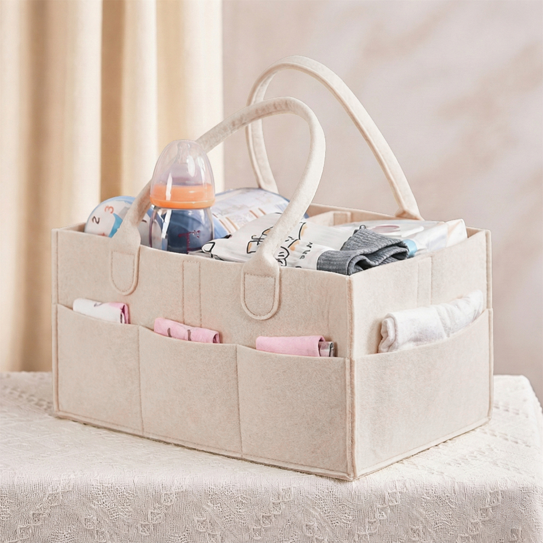 Mrosaa Tas Organizer Perlengkapan Bayi Portable Baby Diaper Caddy Bag - SS320 Gambar produk Mrosaa Tas Organizer Perlengkapan Bayi Portable Baby Diaper Caddy Bag - SS320