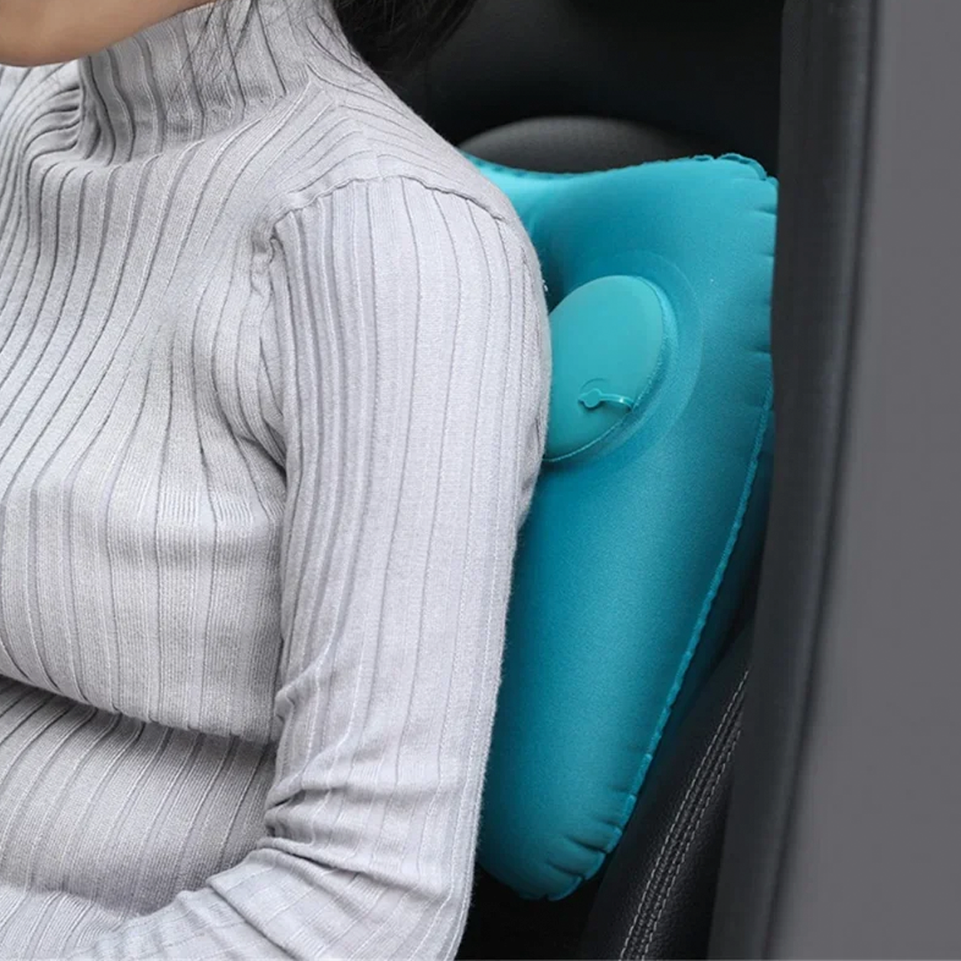 NKE Bantal Angin Portable Travel Inflatable Aeros Pillow - F8057 Gambar produk NKE Bantal Angin Portable Travel Inflatable Aeros Pillow - F8057