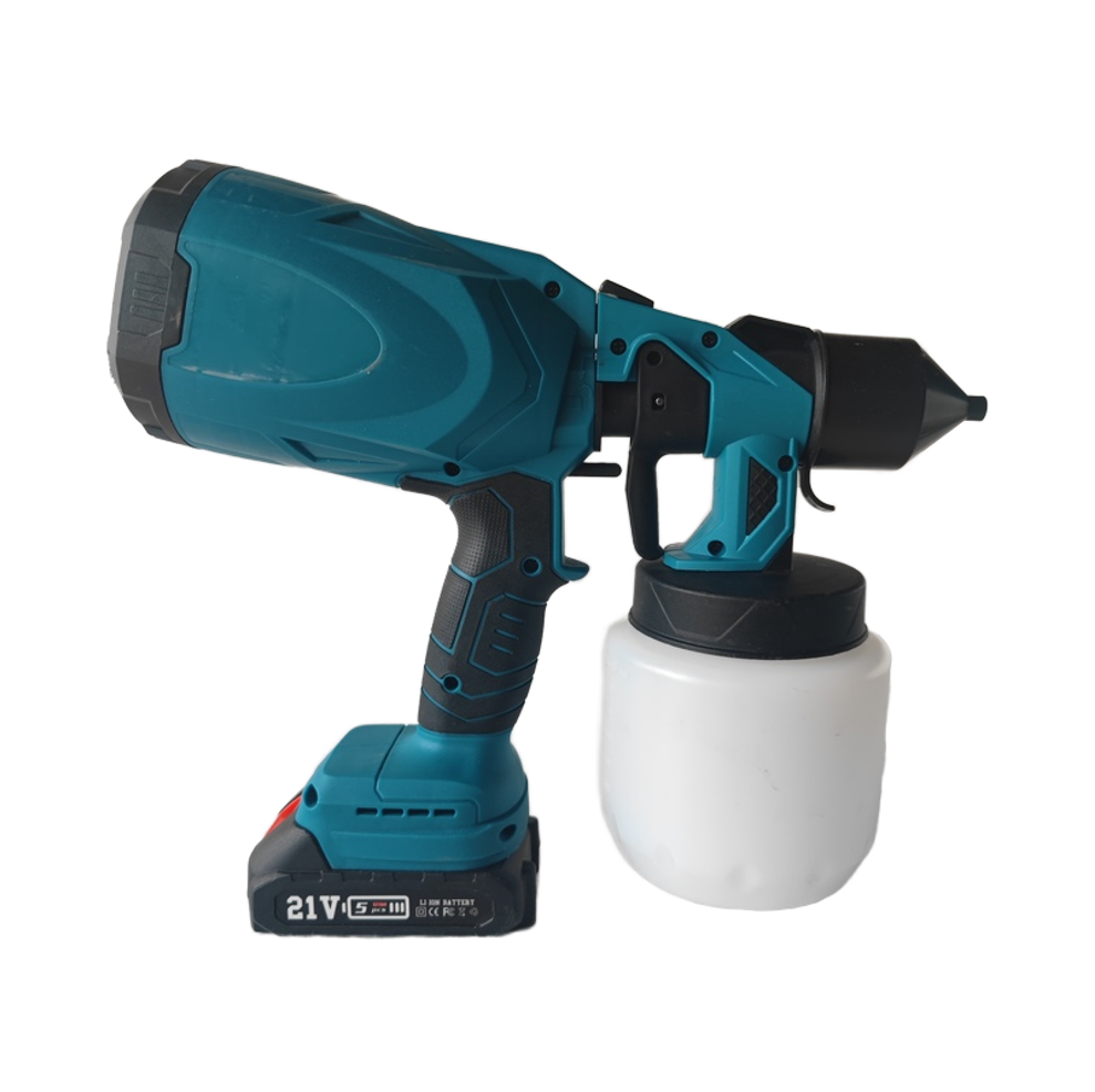 Taffware Pistol Semprot Cat Dinding Spray Gun Elektrik 800ml 1500mAh - TM01 Gambar produk Taffware Pistol Semprot Cat Dinding Spray Gun Elektrik 800ml 1500mAh - TM01