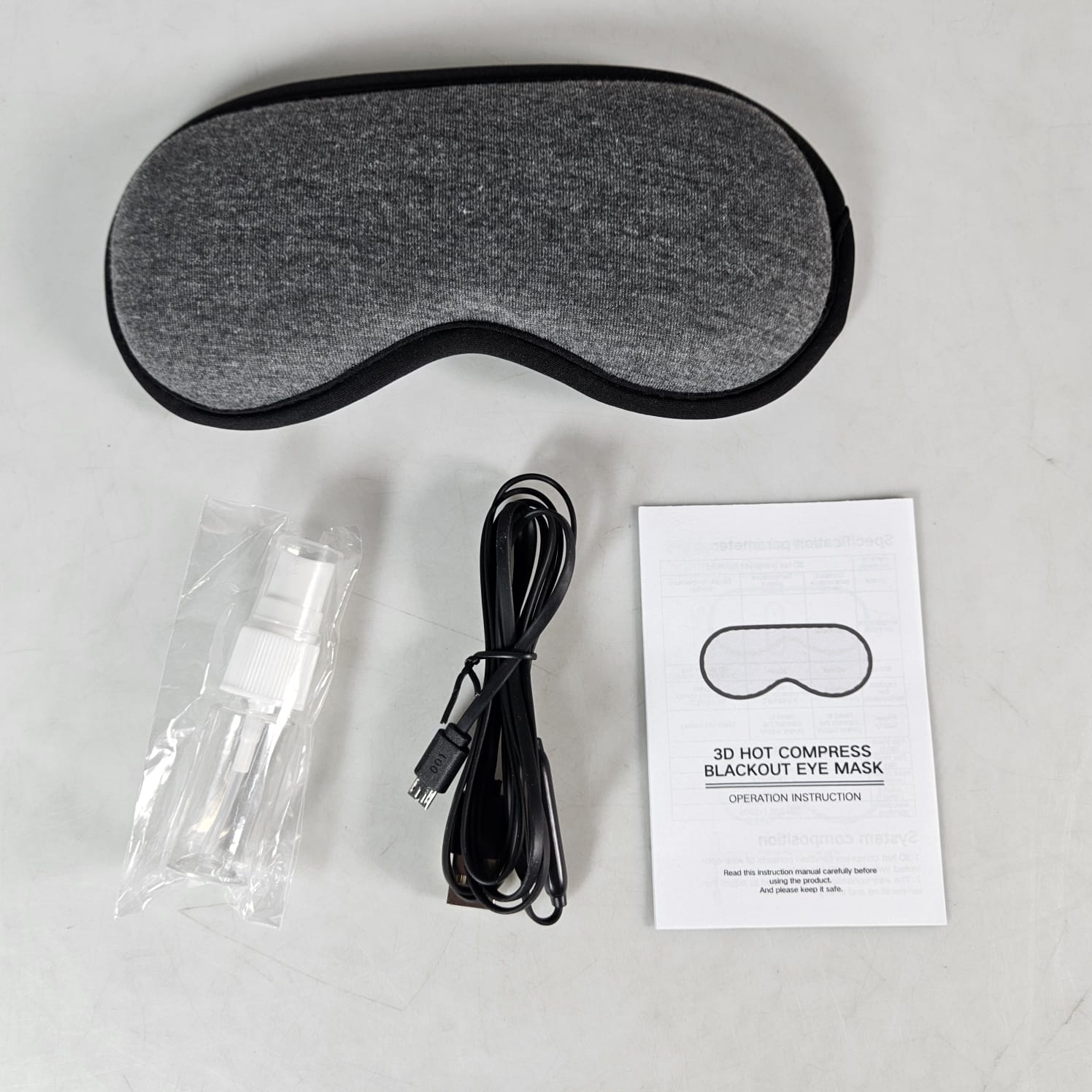 GCK Penutup Mata Tidur Steam Eye Mask Heat Therapy 3D USB Plugged - CGK23 Gambar produk GCK Penutup Mata Tidur Steam Eye Mask Heat Therapy 3D USB Plugged - CGK23