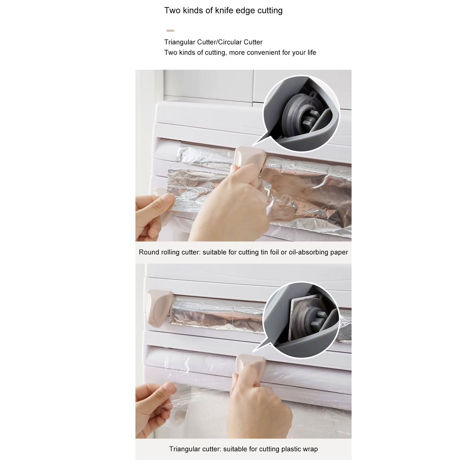 Lovely QiQi Rak Organizer Tisu Tin Foil Food Wrap Cutter Storage - KAQQ-5822 / A-515 Gambar produk Lovely QiQi Rak Organizer Tisu Tin Foil Food Wrap Cutter Storage - KAQQ-5822 / A-515