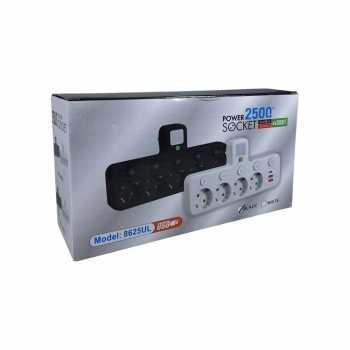 Gambar produk Taffware Stop Kontak LED Light USB Type C EU Plug 10A 250V 2500W - EU-8625UL