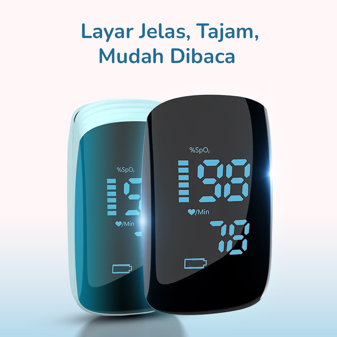 AIQUE Fingertip Pulse Oximeter Alat Ukur Saturasi Oksigen Darah - TY-05 Gambar produk AIQUE Fingertip Pulse Oximeter Alat Ukur Saturasi Oksigen Darah - TY-05