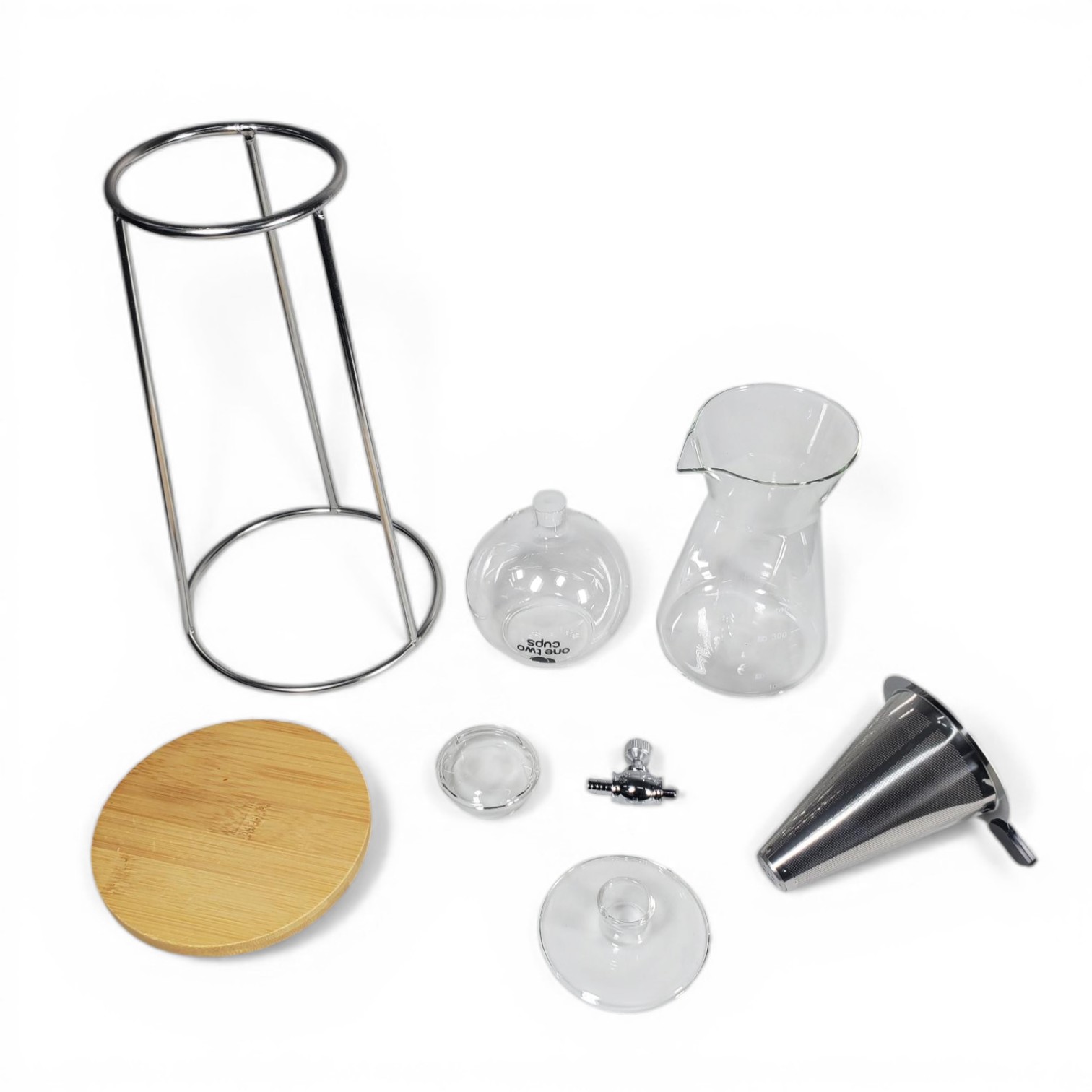 One Two Cups Cold Brew Coffee Maker Ice Drip Regulating Valve 600ml - C4-04 Gambar produk One Two Cups Cold Brew Coffee Maker Ice Drip Regulating Valve 600ml - C4-04