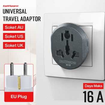 Gambar produk Taffware Loop Universal Travel Adaptor Colokan Charger Adapter 2500W - N16