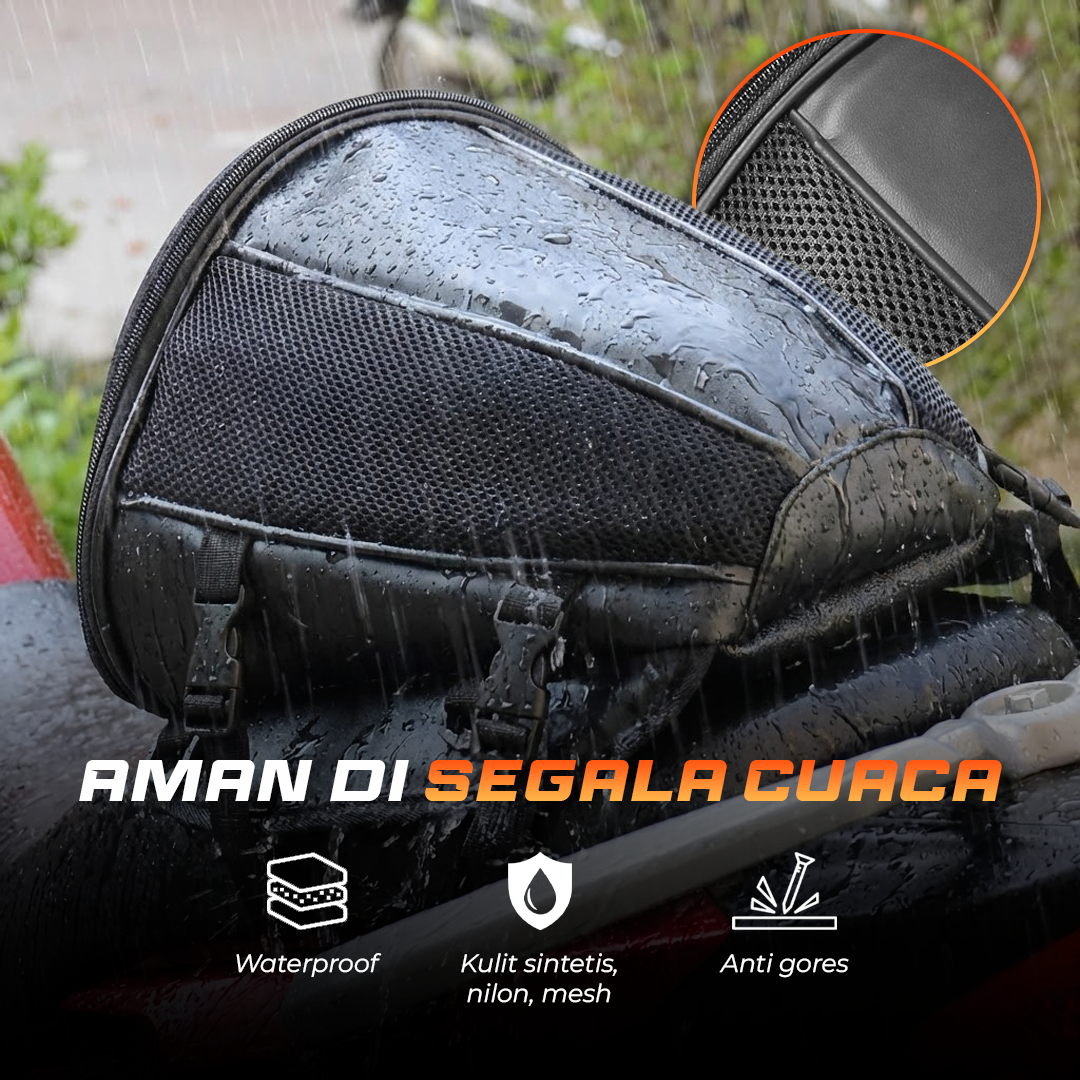 Tas Motor Touring Back Seat Tail Travel Storage Bag - 666789 Gambar produk Tas Motor Touring Back Seat Tail Travel Storage Bag - 666789