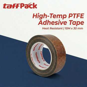 TaffPACK Tape Lakban PTFE Heat High Temperature Adhesive 10M - TF10M