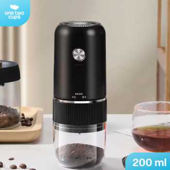 One Two Cups Penggiling Kopi Elektrik Coffee Grinder Adjust 1000mAh - MDJ-13