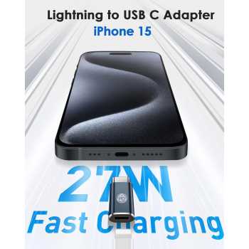 Gambar produk NEPHY OTG USB Type C to Lightning 27W 480Mbps Adapter Converter - NP27