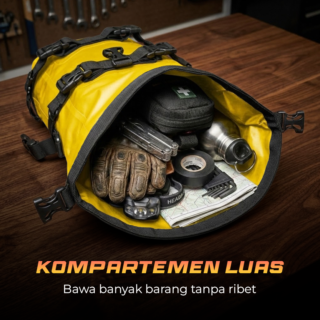 Blinkminds Tas Motor Touring Side Bumper Pannier Bag Waterproof 8L - BM07 Gambar produk Blinkminds Tas Motor Touring Side Bumper Pannier Bag Waterproof 8L - BM07 - 1