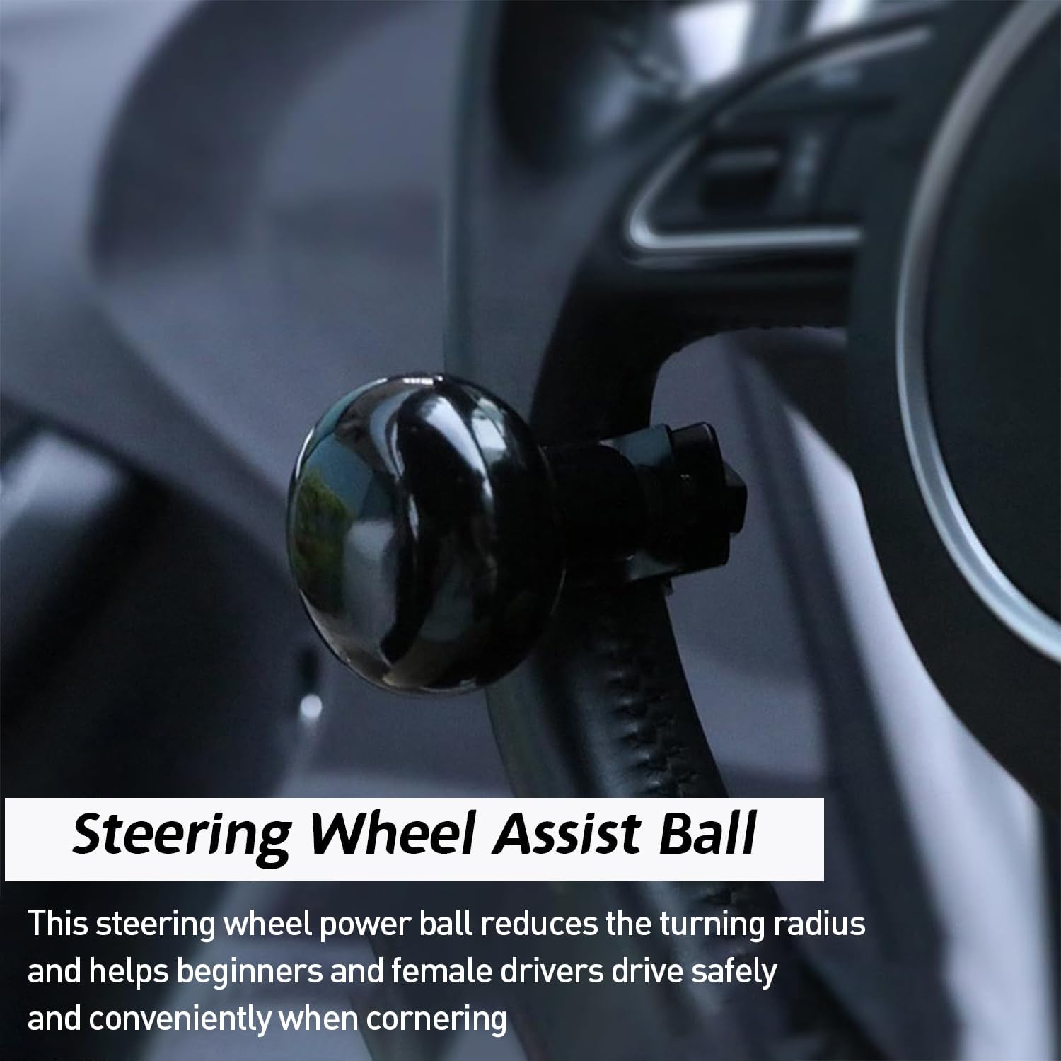 OTOHEROES Knob Setir Mobil Universal Steering Wheel Power Ball Control - J-12-33 Gambar produk OTOHEROES Knob Setir Mobil Universal Steering Wheel Power Ball Control - J-12-33