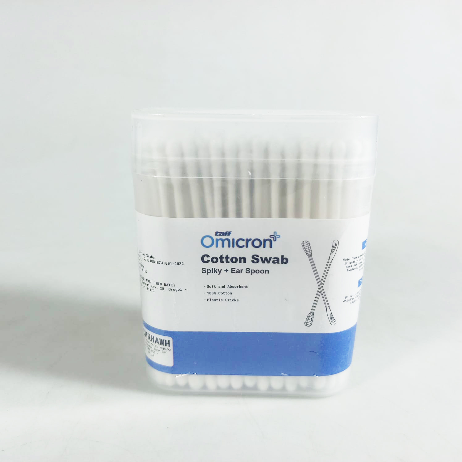 TaffOmicron Cotton Swab Korek Kuping Double Headed Baby Ear 200 PCS - INU129 Gambar produk TaffOmicron Cotton Swab Korek Kuping Double Headed Baby Ear 200 PCS - INU129