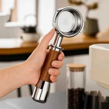 Gambar produk KNODOS Bottomless Naked Portafilter Detachable Stainless Steel 51mm - NP55