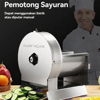 TaffHOME Mesin Pemotong Sayuran Otomatis Vegetable Slicer 12V 6A 40W - SL-08