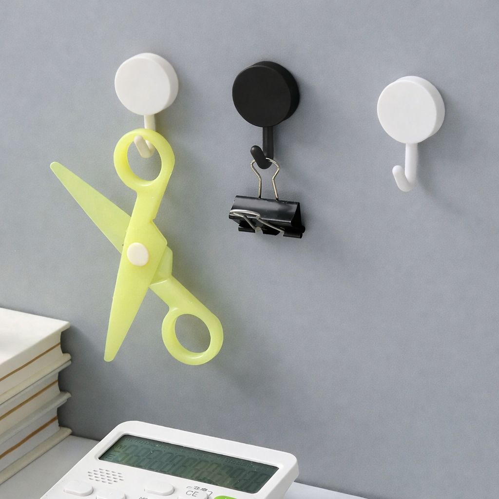 Gantungan Kunci Dinding Alat Dapur Hook Wall Hanger Adhesive 10 PCS - GT10A Gambar produk Gantungan Kunci Dinding Alat Dapur Hook Wall Hanger Adhesive 10 PCS - GT10A