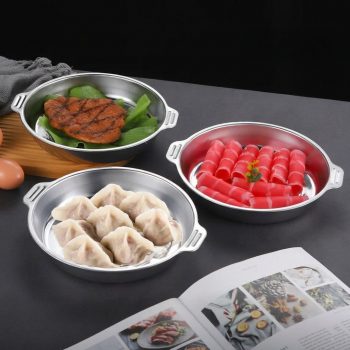 Aihogard Loyang Nampan Bulat Baking Pan Stainless Steel 316 26x18x4cm - AG55