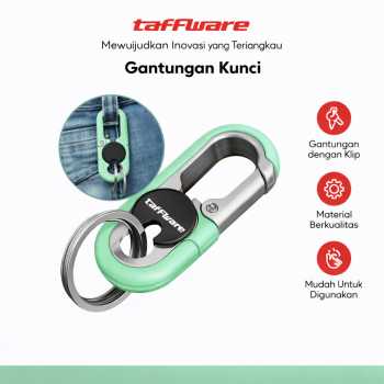 Taffware Gantungan Kunci Carabiner Keychain Clip Stainless Steel - A3746