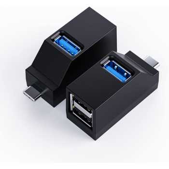 Gambar produk MOSHOU USB Hub Type C 3.0 Adapter 3in1 USB 3.0 USB 2.0 - RCT-45