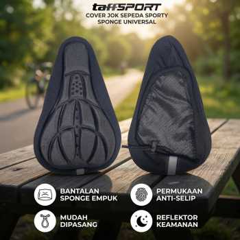 Gambar produk TaffSPORT Cover Jok Sadel Sepeda Sporty Sponge Bicycle Seat Universal - HM847