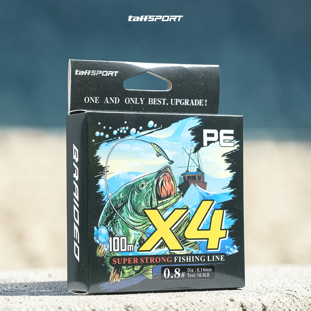 TaffSPORT Senar Pancing PE 4 Braided Strand Fishing Line 100M 0.8 - X4 Gambar produk TaffSPORT Senar Pancing PE 4 Braided Strand Fishing Line 100M 0.8 - X4