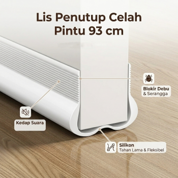 TaffHOME Lis Penutup Celah Pintu Penghalang Debu Door Bottom Seal 93cm - AT-93