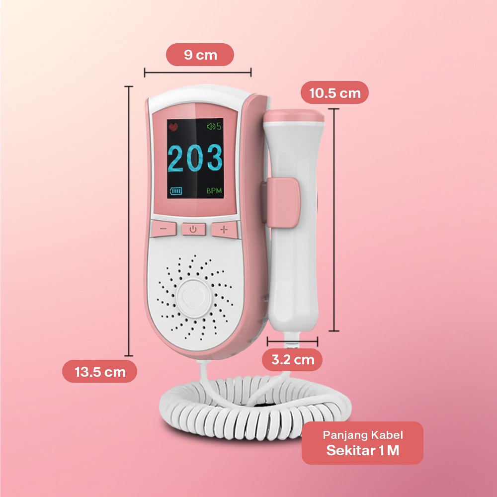 Youwen Alat Deteksi Jantung Janin Fetal Doppler Heart Rate Monitor - JSL-T503 Gambar produk Youwen Alat Deteksi Jantung Janin Fetal Doppler Heart Rate Monitor - JSL-T503